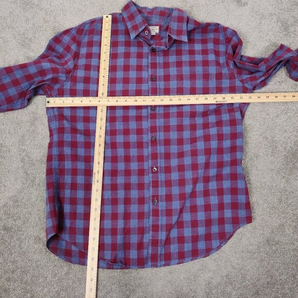J. Crew Men's Button Down Plaid Shirt Size Large 100% Cotton Old Money - Picture 5 of 7